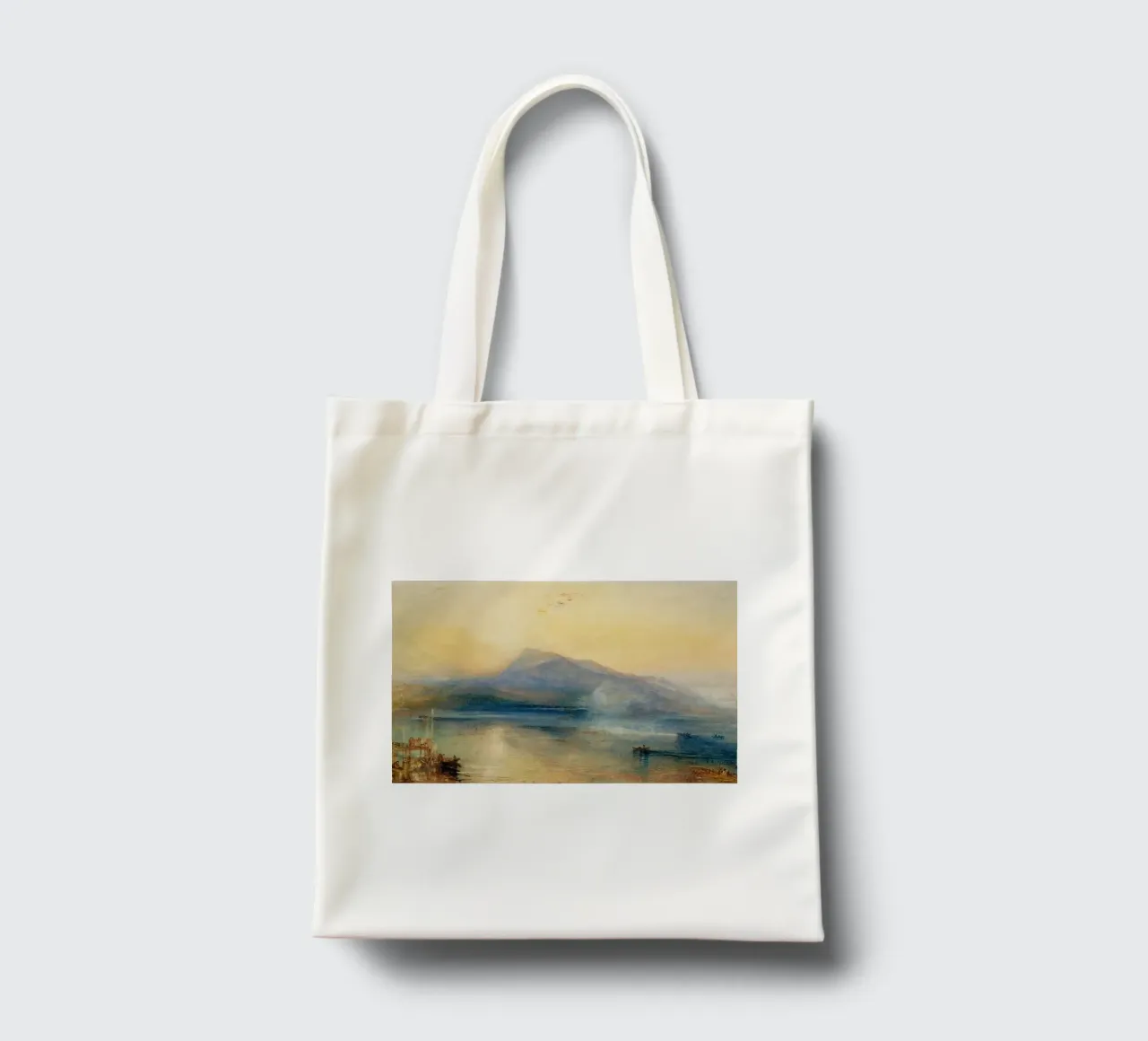 Turner The Dark Rigi, the Lake of Lucerne, Showing the Rigi tote bag by Timeless Artworks