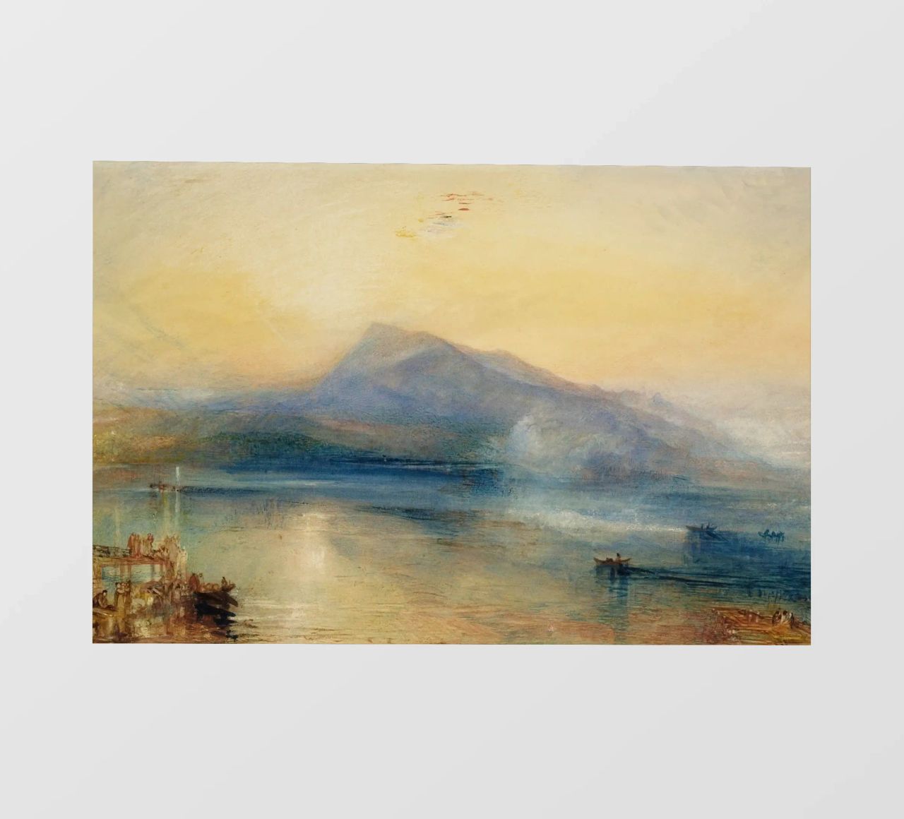 Turner Il Rigi scuro, il Lago dei Quattro Cantoni, il Rigi in mostra telo in pvc da Timeless Artworks