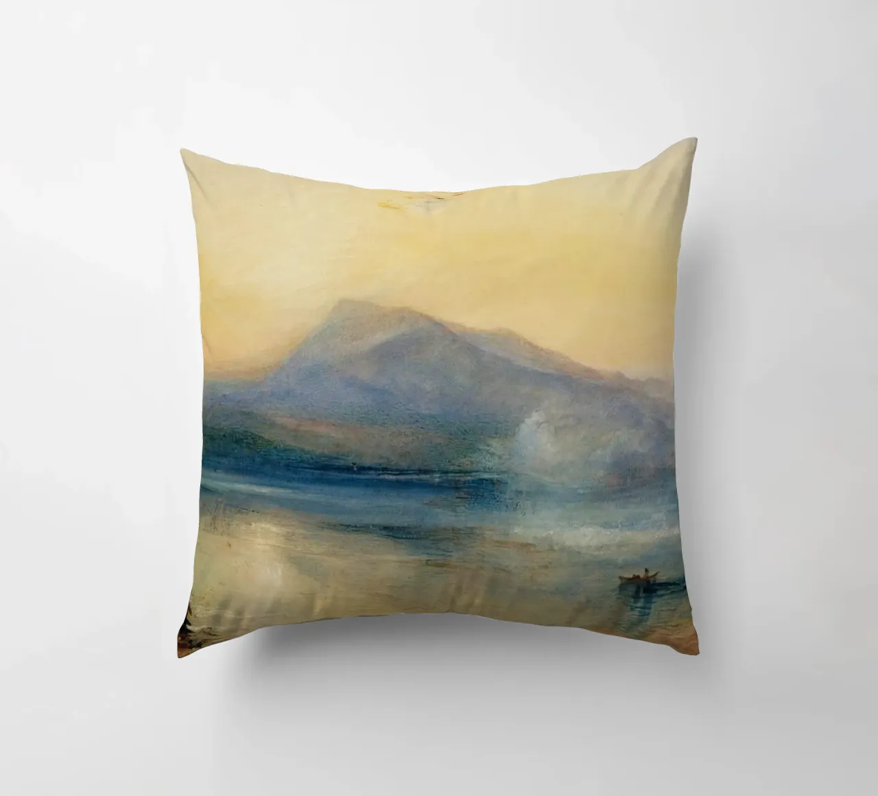Turner The Dark Rigi, the Lake of Lucerne, Showing the Rigi decorative cushion by Timeless Artworks