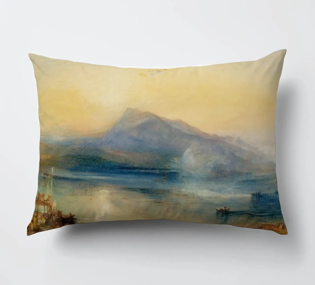 Turner The Dark Rigi, the Lake of Lucerne, Showing the Rigi decorative cushion by Timeless Artworks