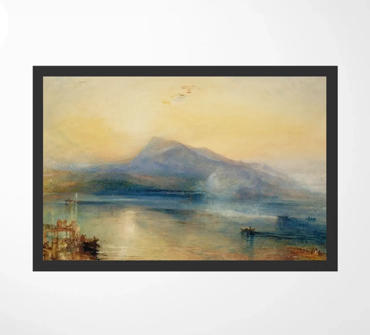 Turner The Dark Rigi, the Lake of Lucerne, Showing the Rigi doormat by Timeless Artworks