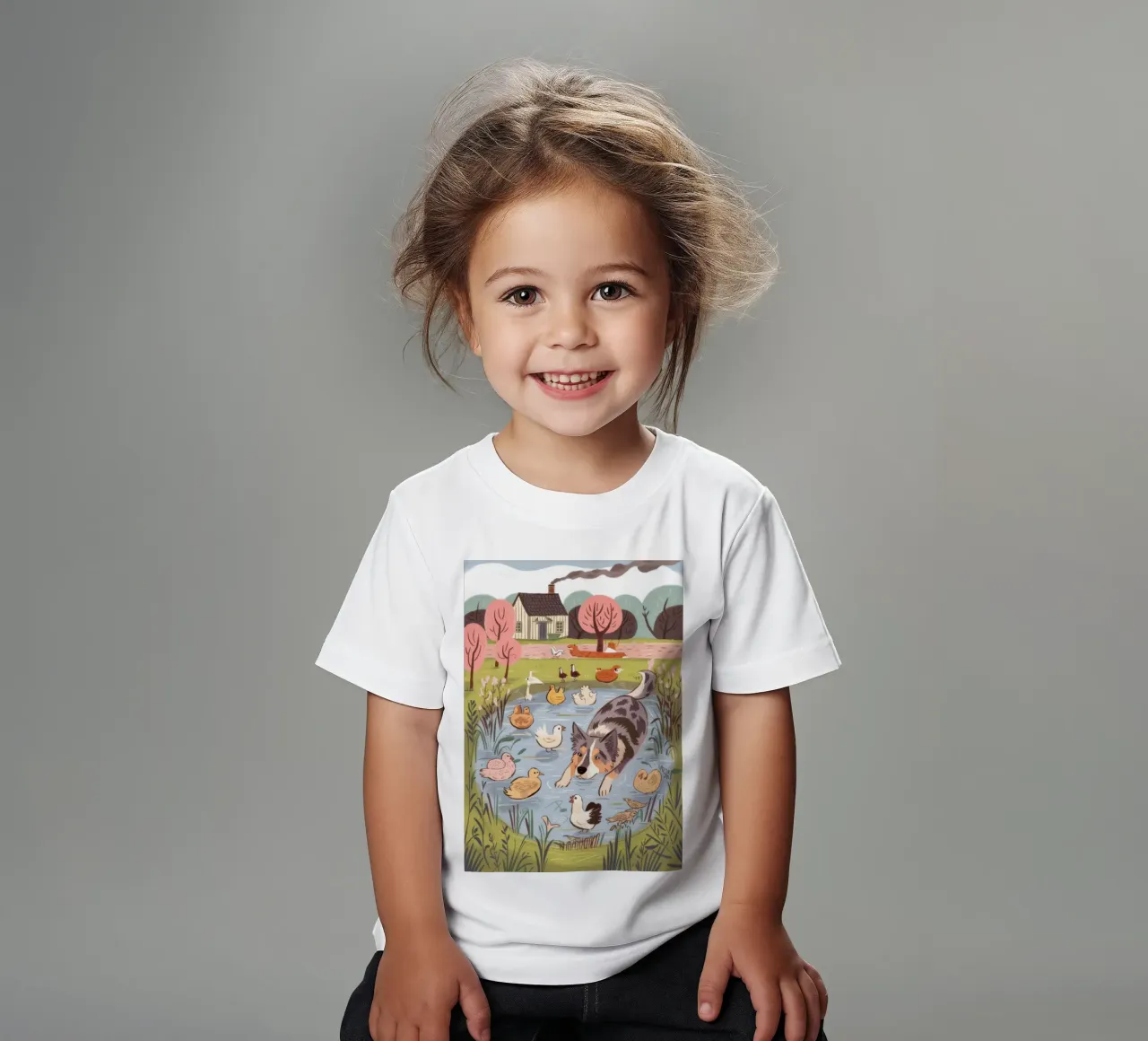 Serene Pond Harmony kids t-shirt by Timeless Huse