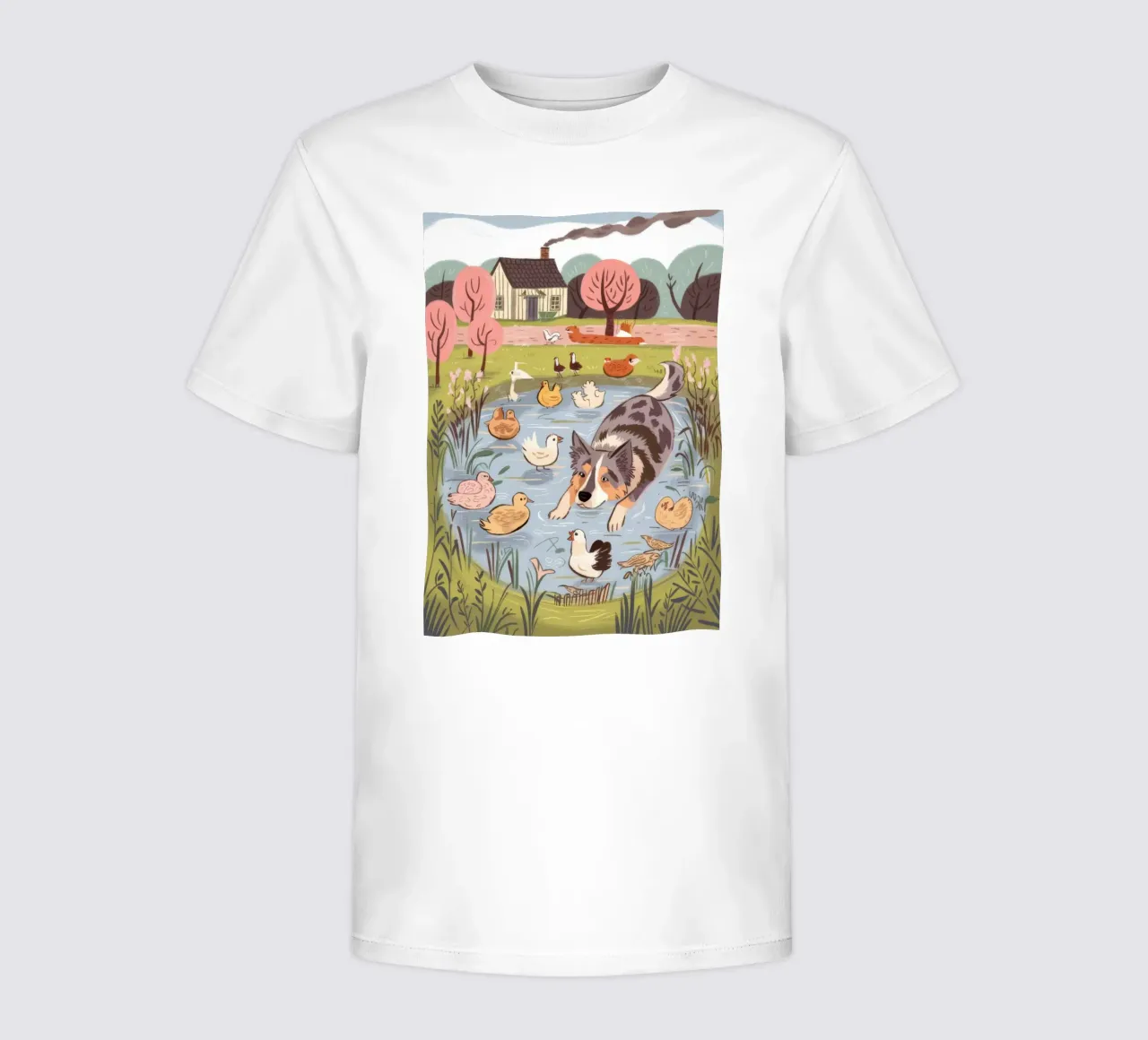 Serene Pond Harmony kids t-shirt by Timeless Huse