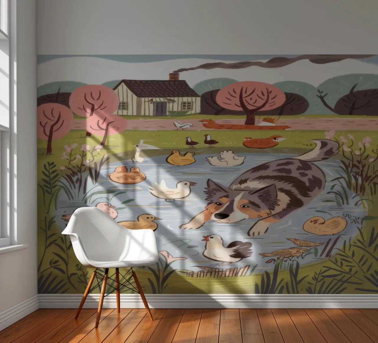 Serene Pond Harmony photo wallpaper by Timeless Huse