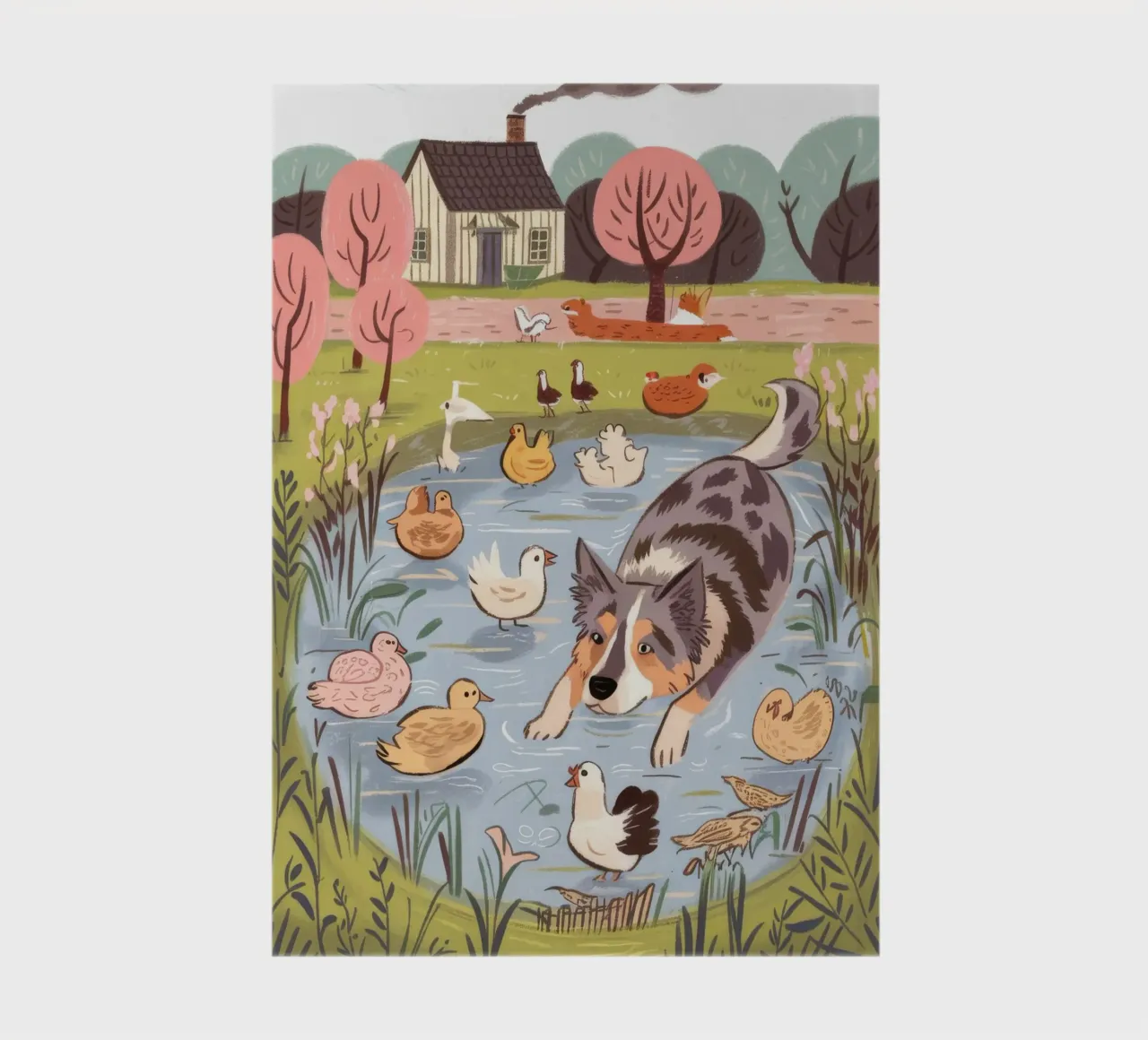 Serene Pond Harmony notebook by Timeless Huse