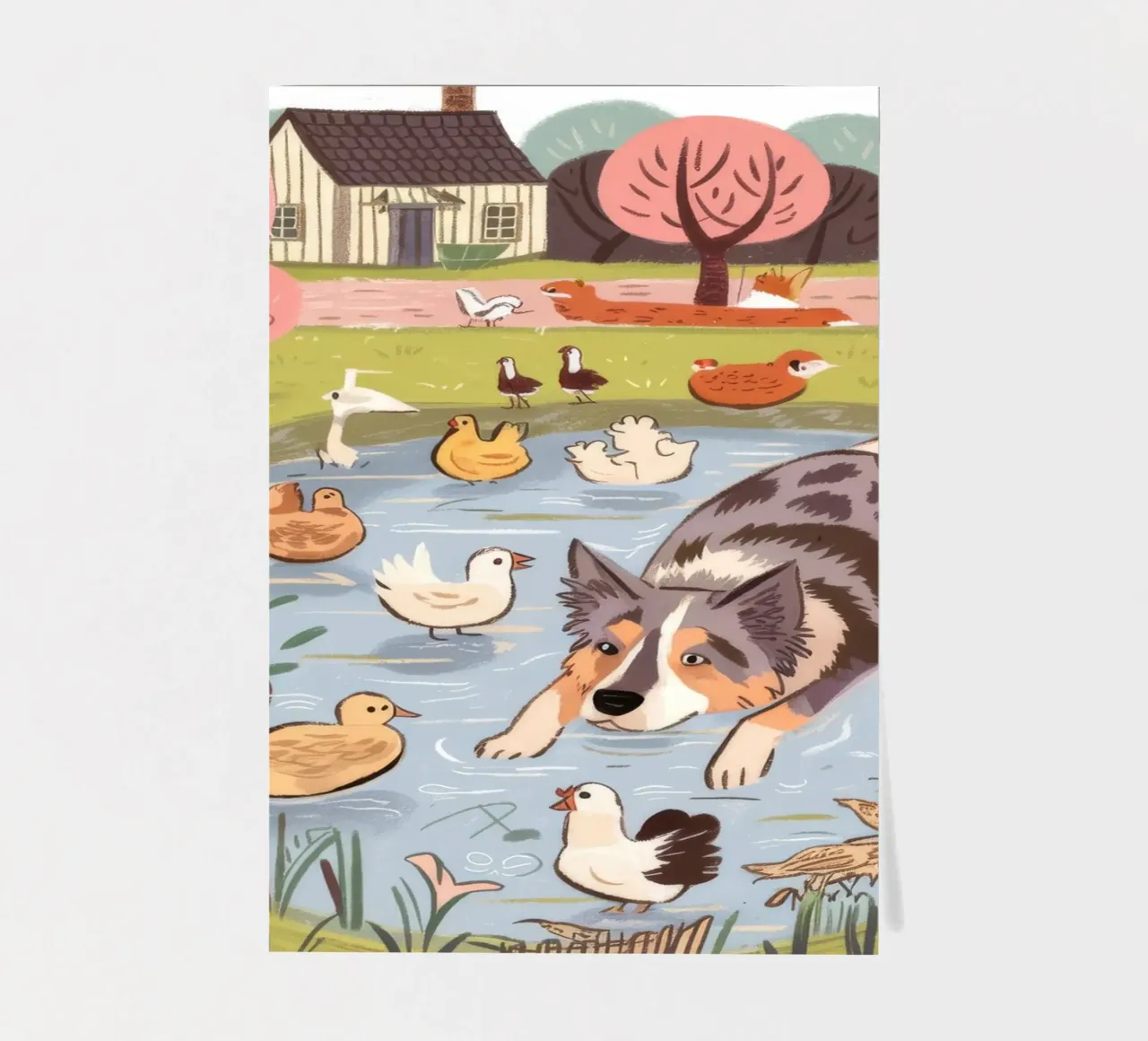 Serene Pond Harmony Stickerbogen von Timeless Huse