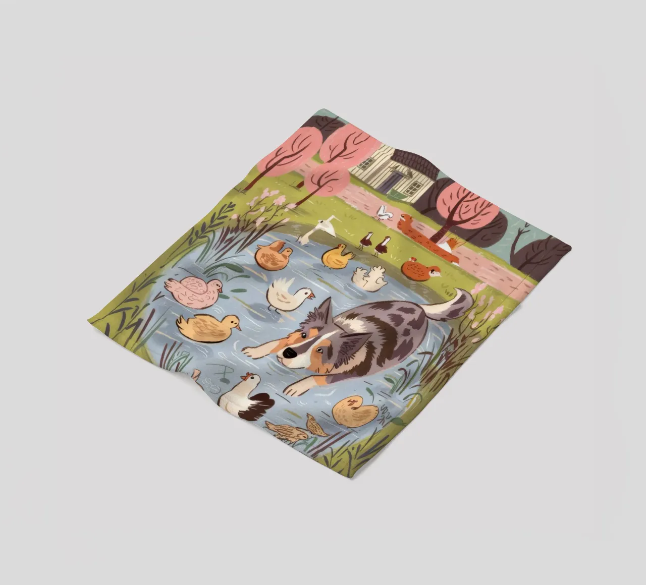 Serene Pond Harmony plaid polaire de Timeless Huse