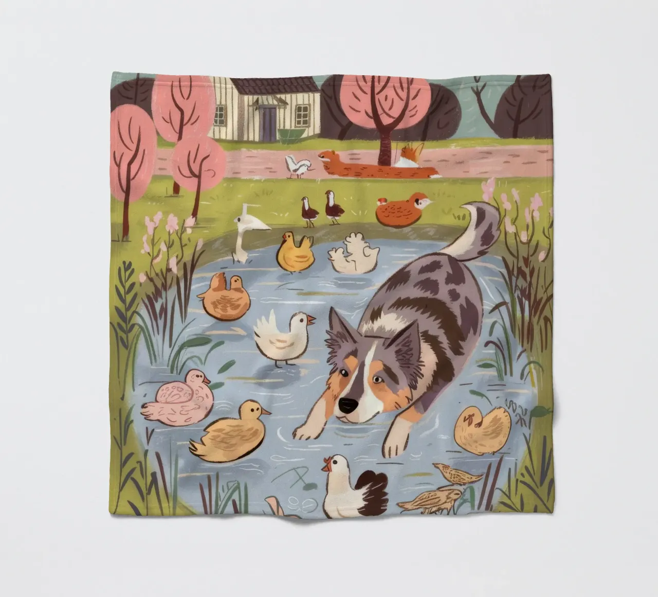 Serene Pond Harmony plaid polaire de Timeless Huse