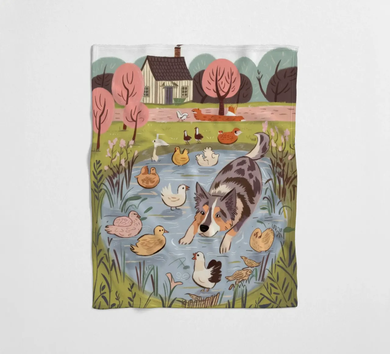 Serene Pond Harmony plaid polaire de Timeless Huse