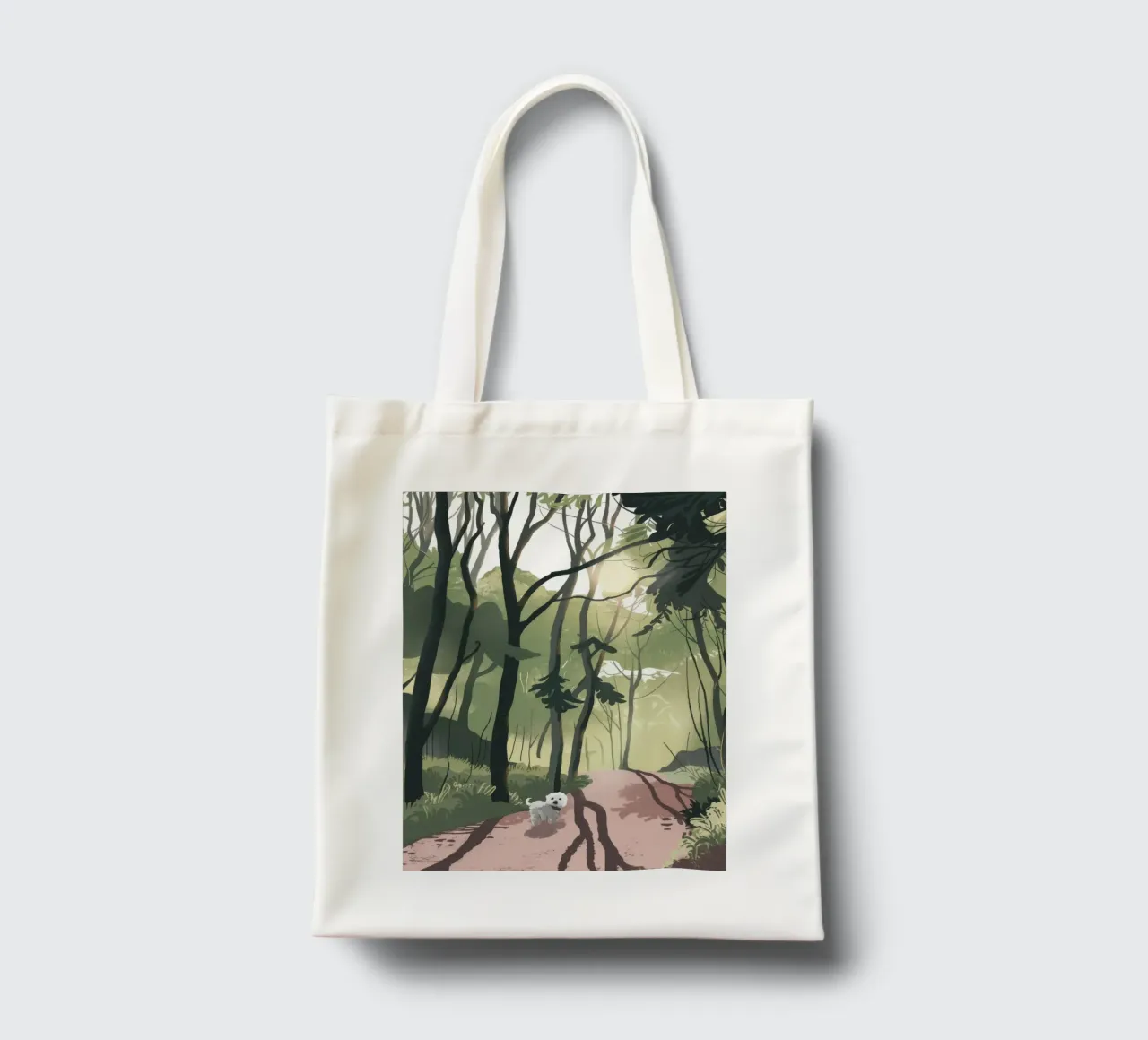 Chemin forestier ensoleillé tote bag de Timeless Huse