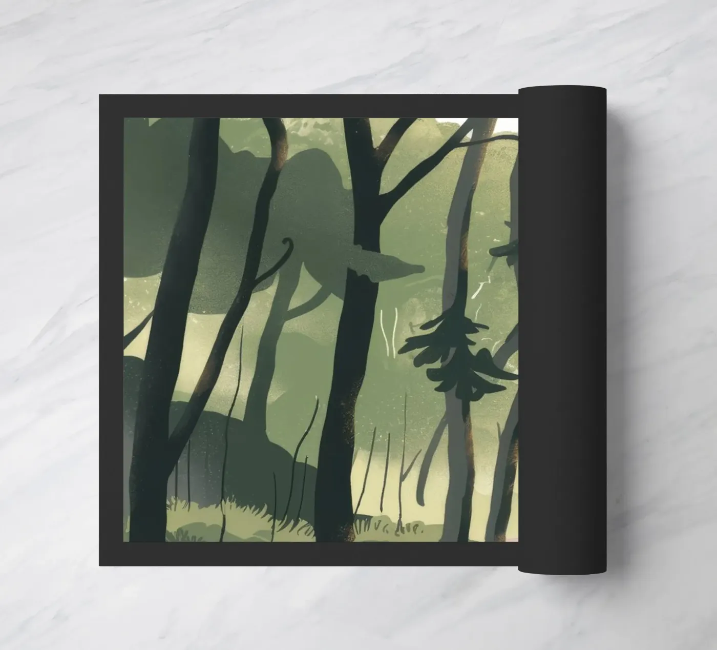 Sunlit Forest Path deurmat van Timeless Huse