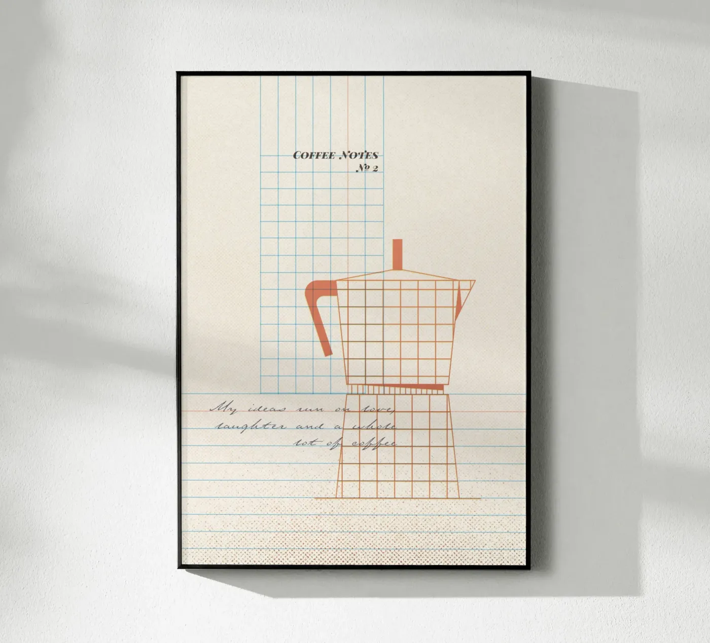 Caffee Notes Nr. 02 Acryl-Glas von lazydaypaper