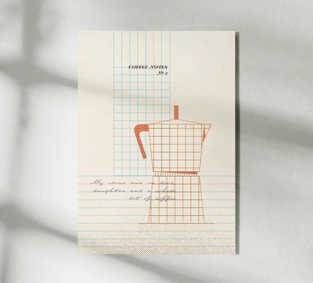 Caffee Notes Nr. 02 acrylic glass by lazydaypaper