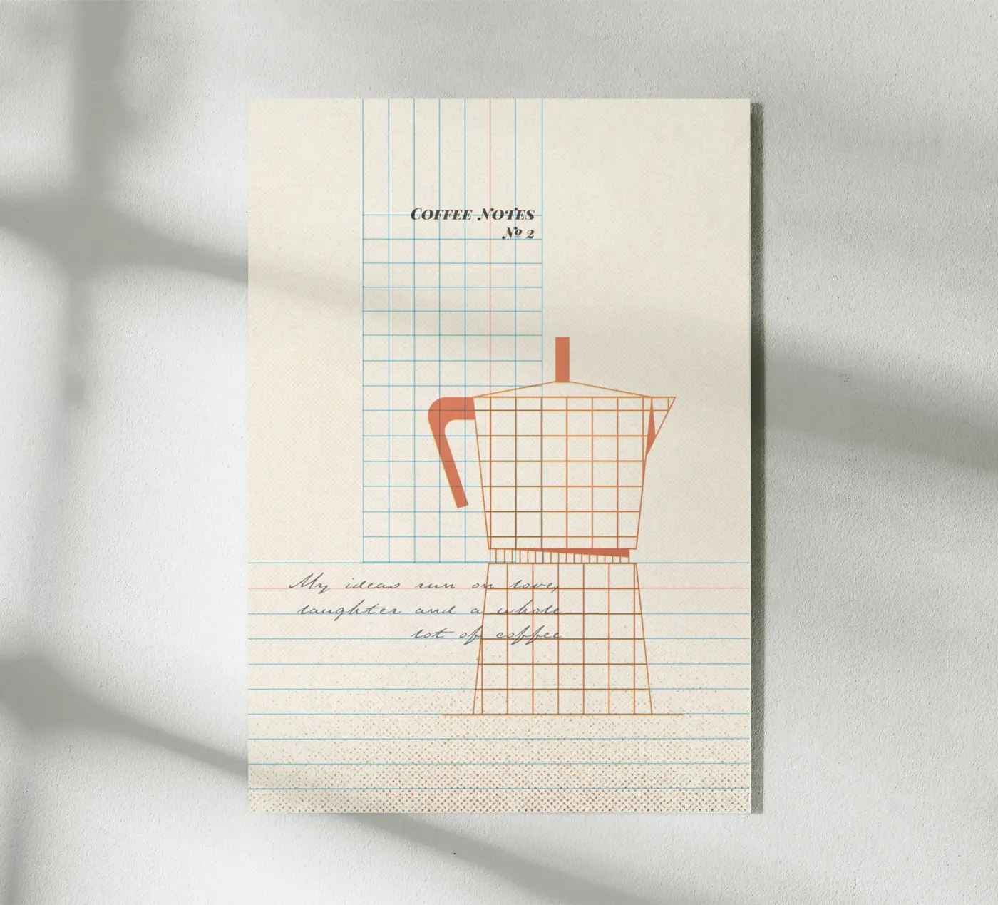 Caffee Notes Nr. 02 Acryl-Glas von lazydaypaper