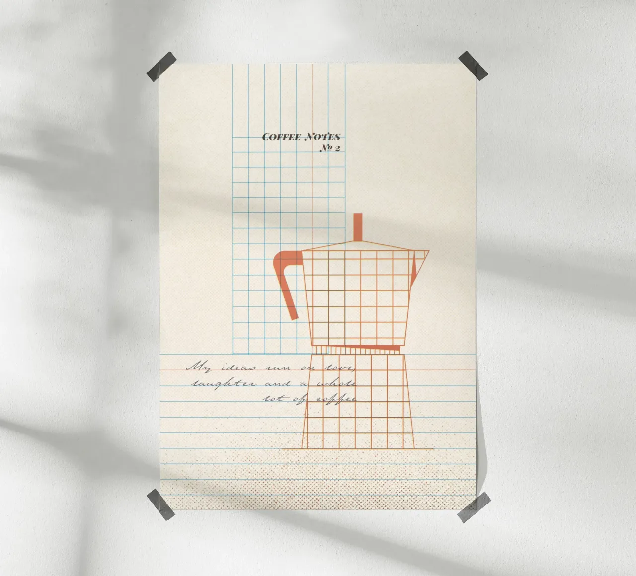 Caffee Notes Nr. 02 poster da lazydaypaper