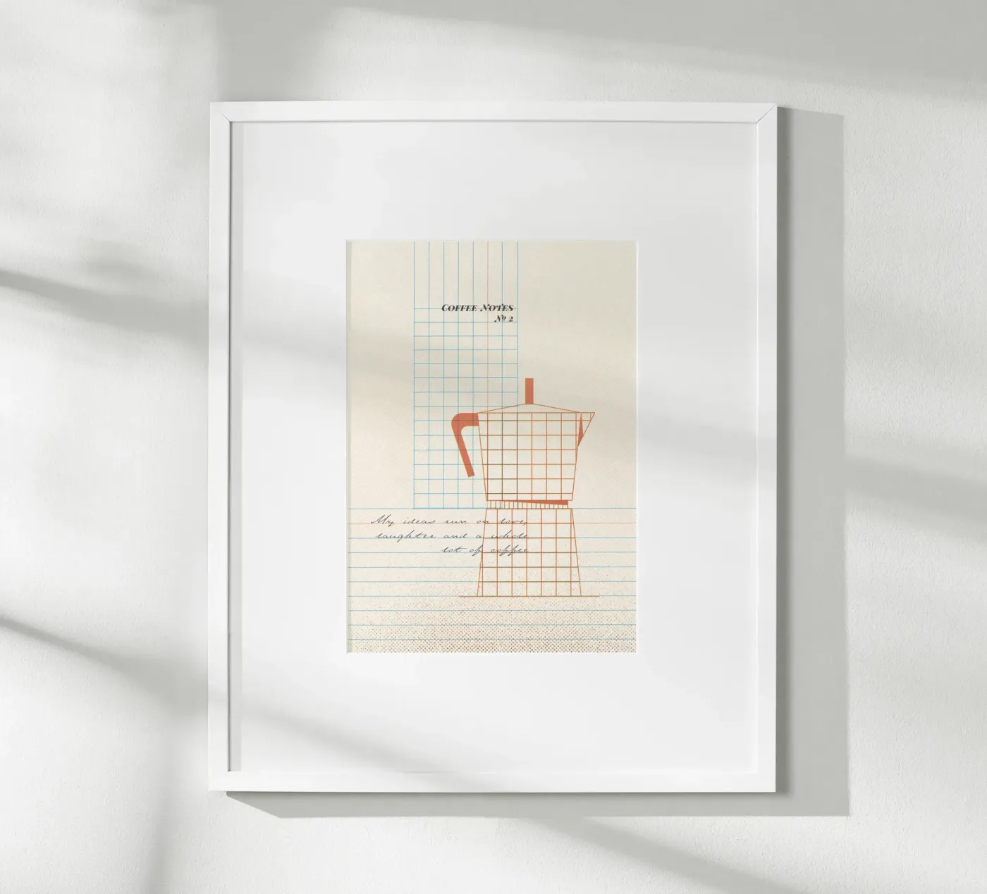Caffee Notes Nr. 02 Poster von lazydaypaper
