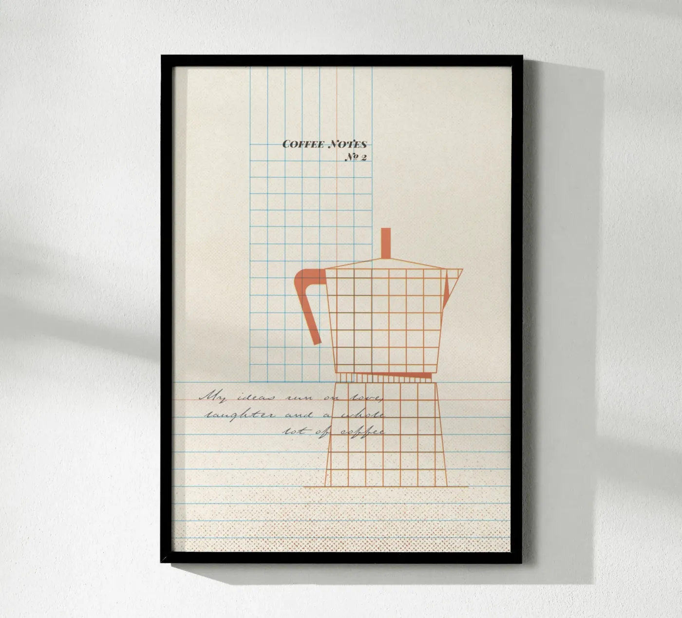 Caffee Notes Nr. 02 Poster von lazydaypaper