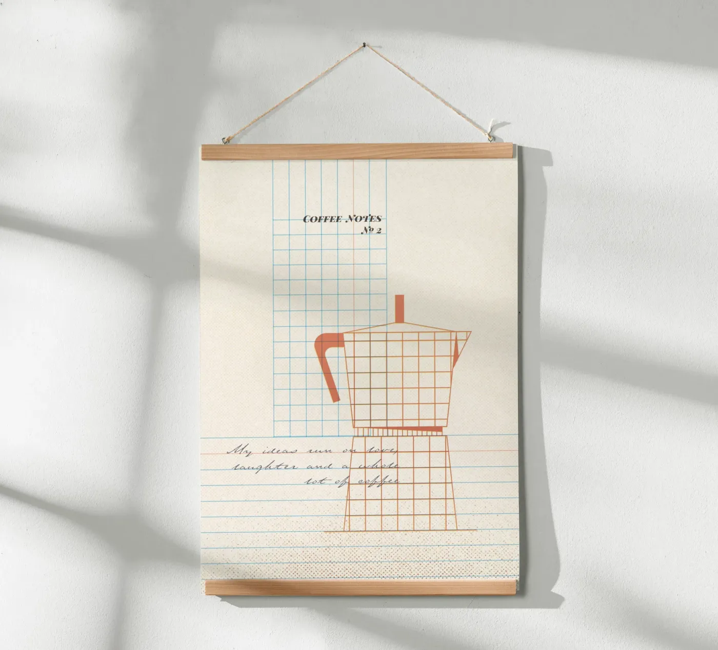 Caffee Notes Nr. 02 Poster von lazydaypaper
