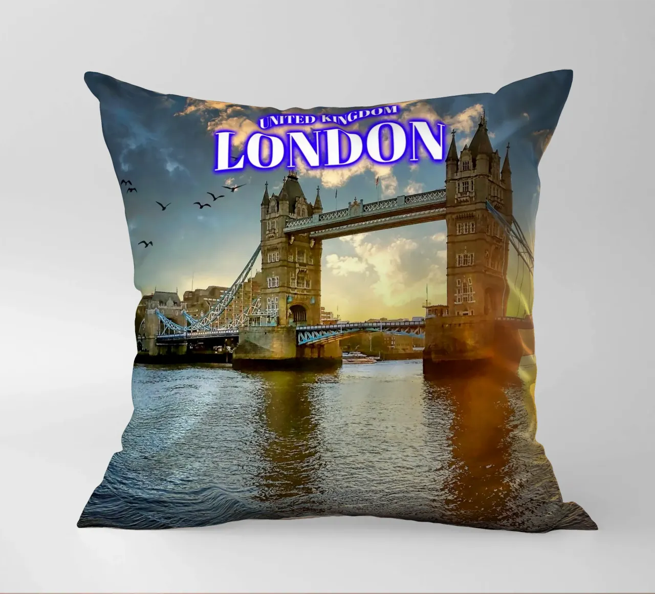 Il sole del Tower Bridge - Londra cuscino da surfer28