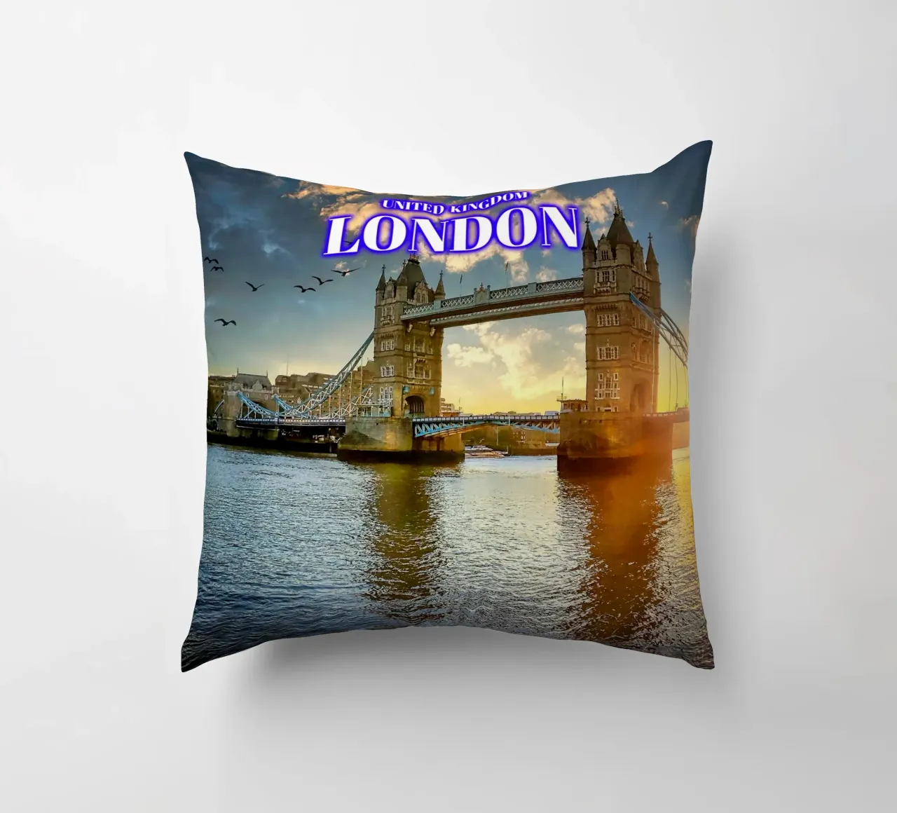 Il sole del Tower Bridge - Londra cuscino da surfer28