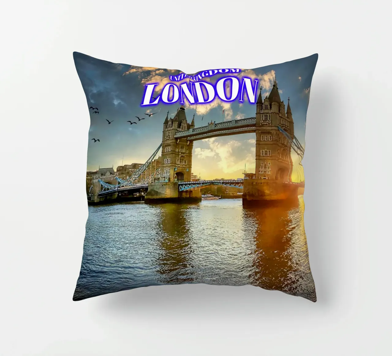 Il sole del Tower Bridge - Londra cuscino da surfer28