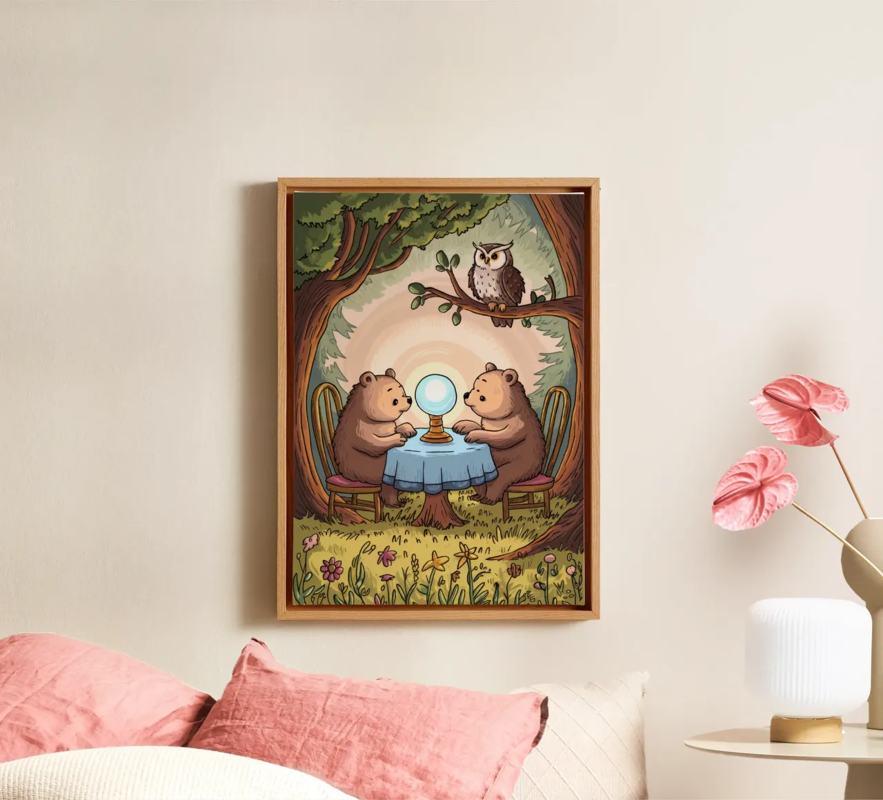 Mystieke theetijd canvas met Baklijst van Timeless Huse
