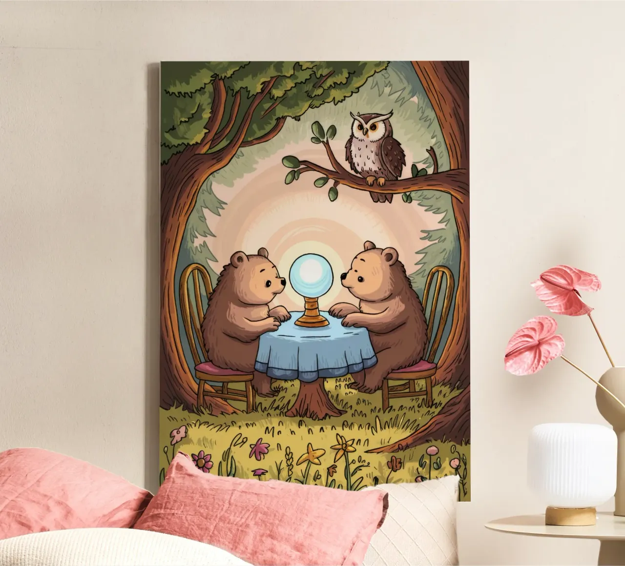 Mystieke theetijd canvas met Baklijst van Timeless Huse