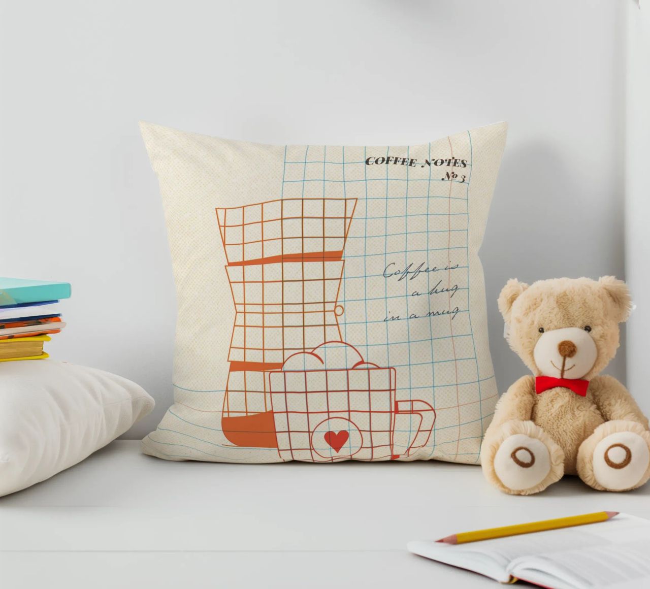 Caffee Notes Nr. 03 cuscino da lazydaypaper