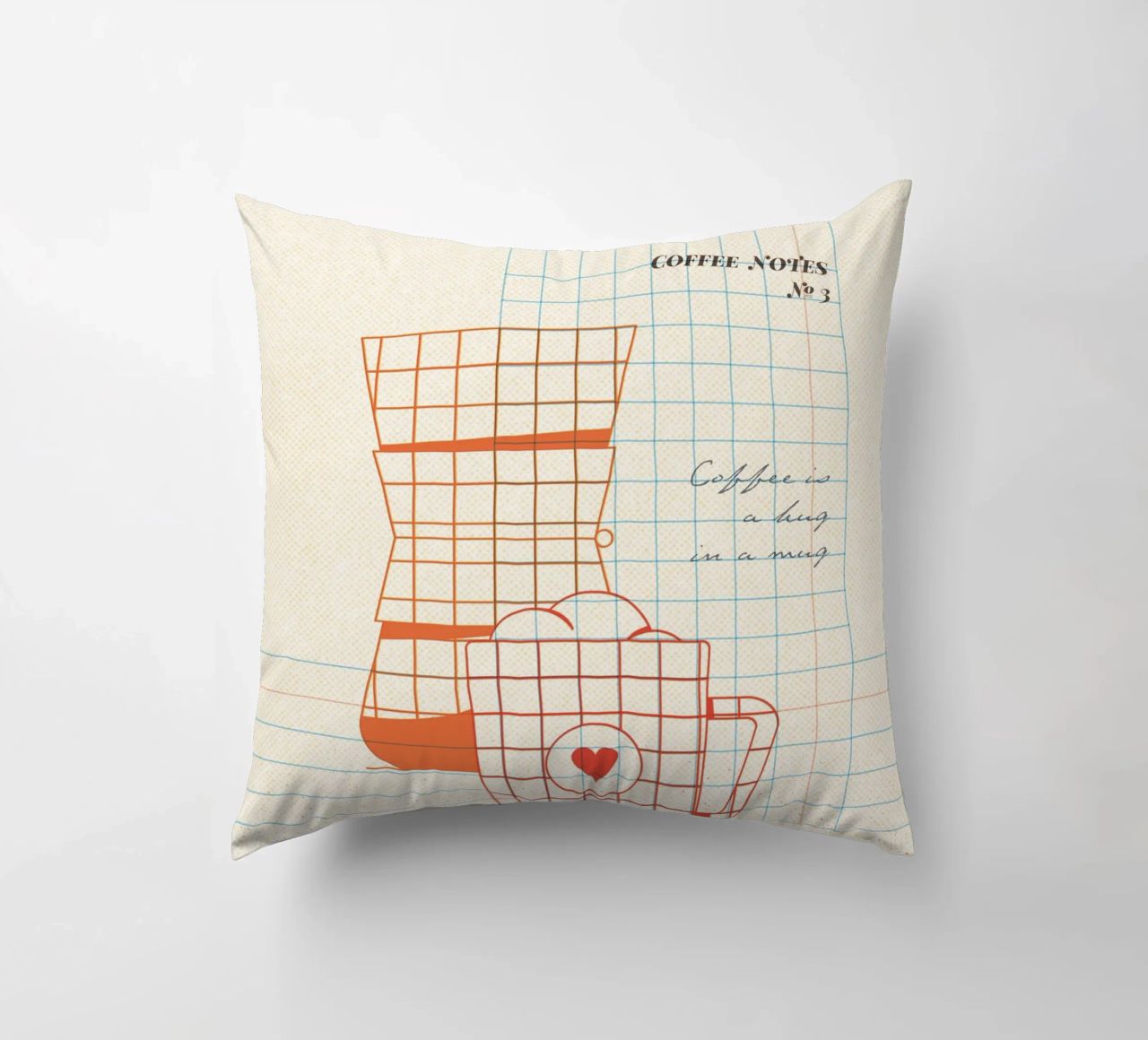 Caffee Notes Nr. 03 cuscino da lazydaypaper