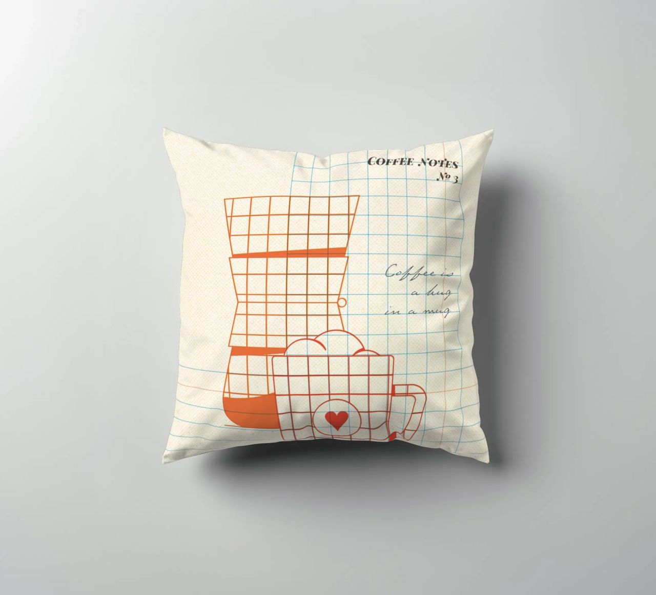 Caffee Notes Nr. 03 cuscino da lazydaypaper