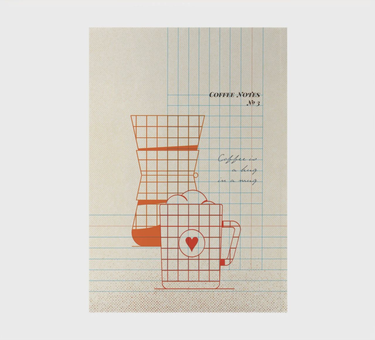 Caffee Notes Nr. 03 notebook by lazydaypaper