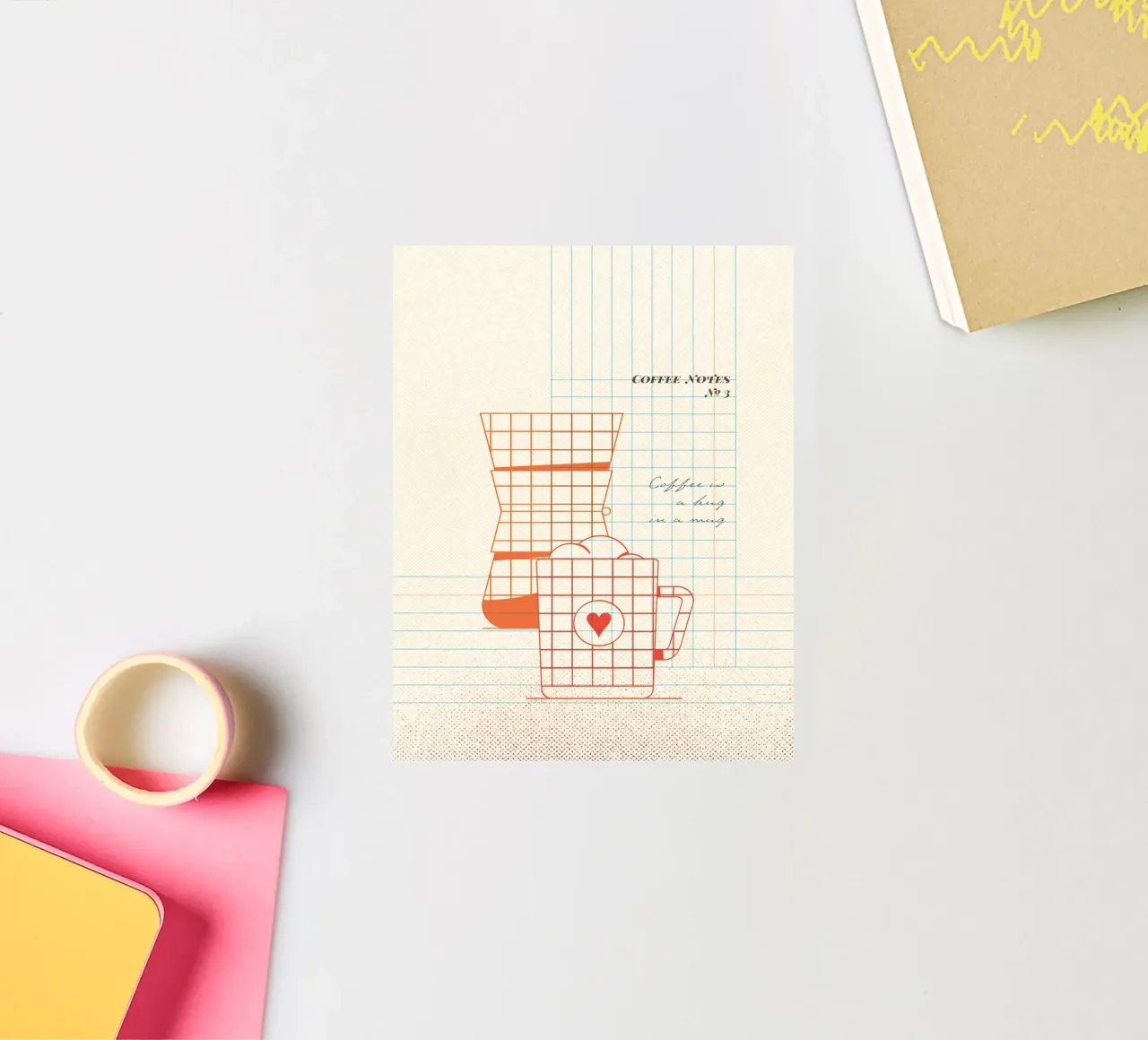 Caffee Notes Nr. 03 adesivo da lazydaypaper