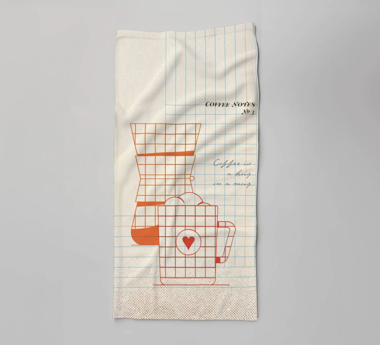 Caffee Notes Nr. 03 asciugamano da bagno da lazydaypaper