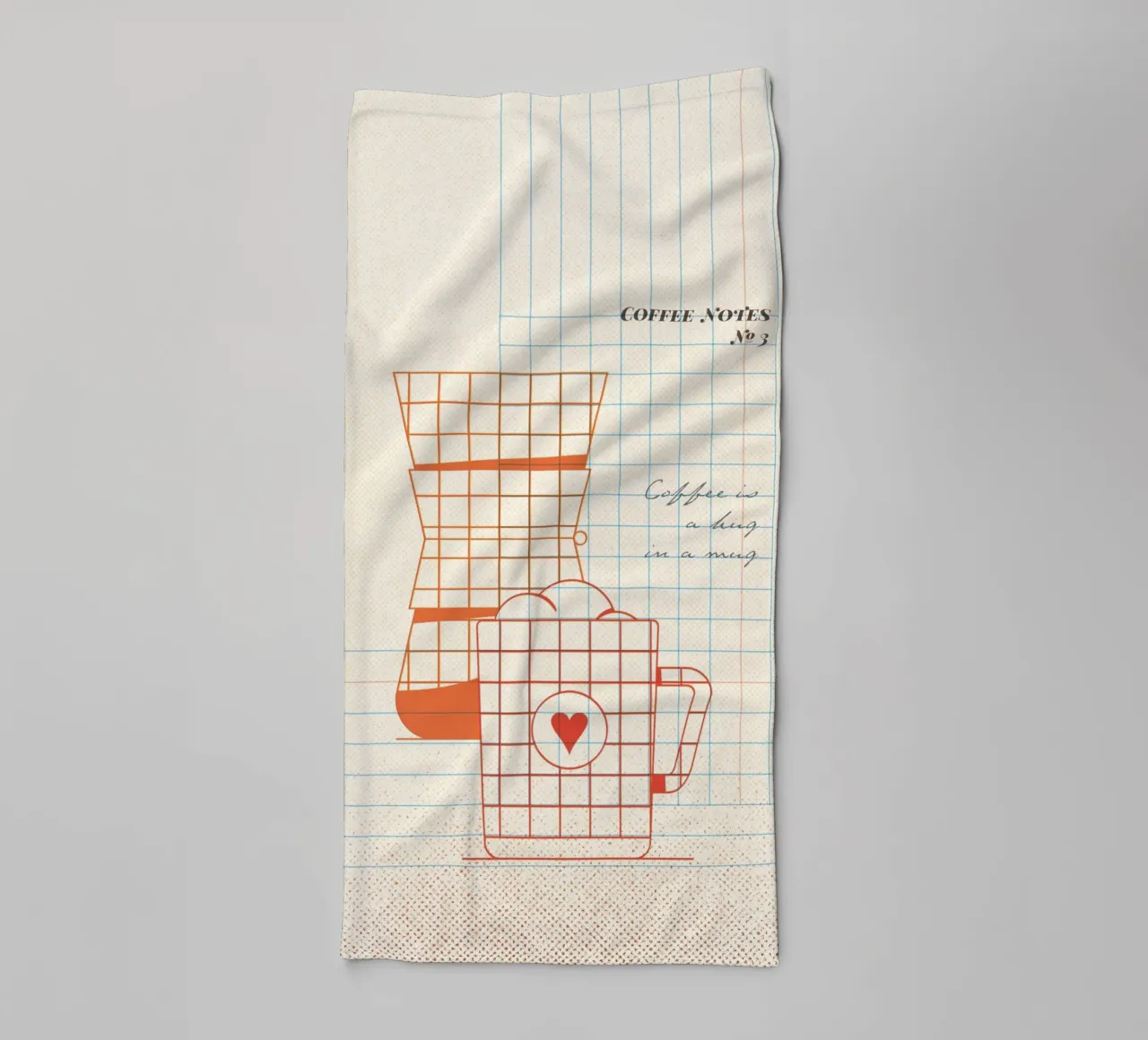 Caffee Notes Nr. 03 toalla de baño de lazydaypaper