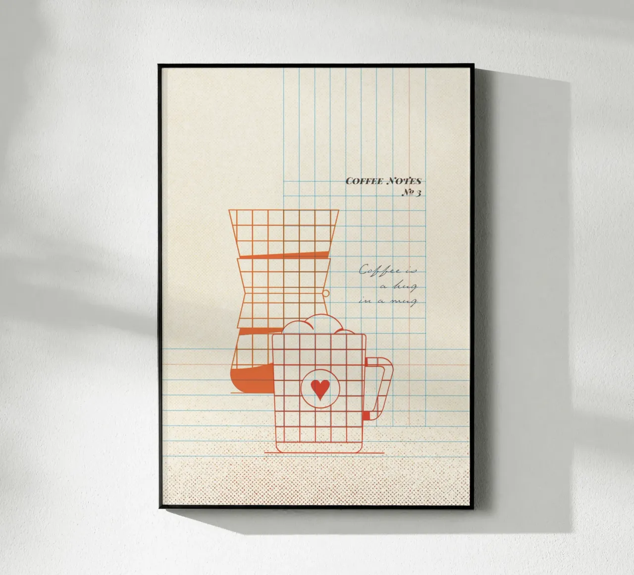 Caffee Notes Nr. 03 acrylic glass by lazydaypaper