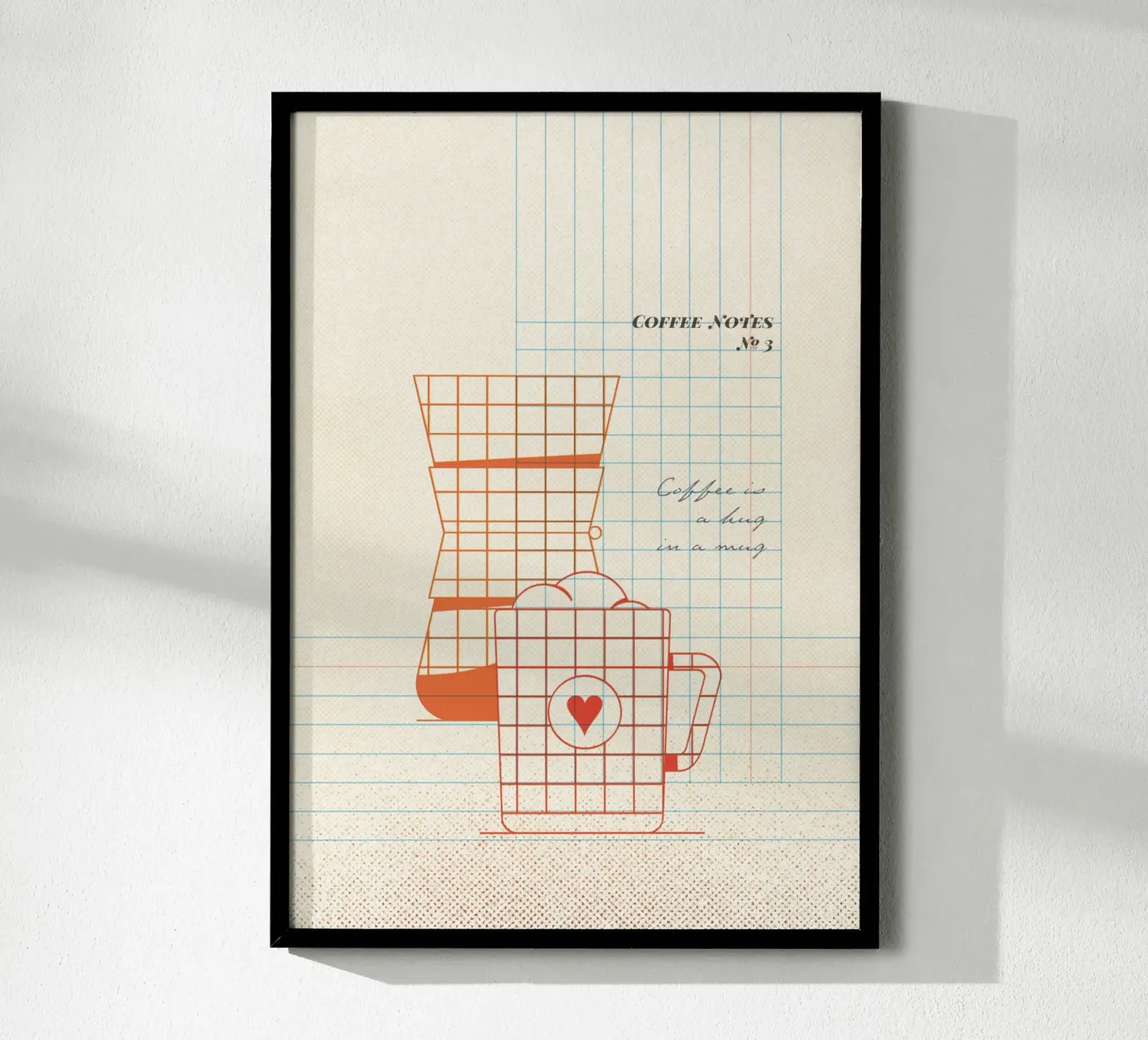Caffee Notes Nr. 03 poster van lazydaypaper