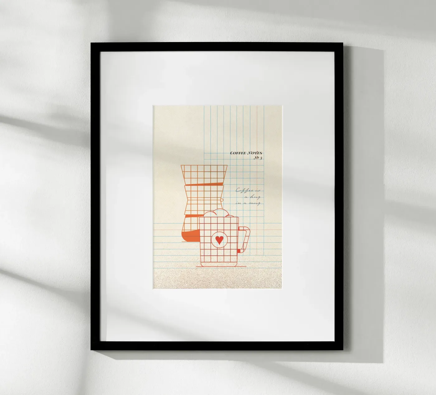 Caffee Notes Nr. 03 poster van lazydaypaper