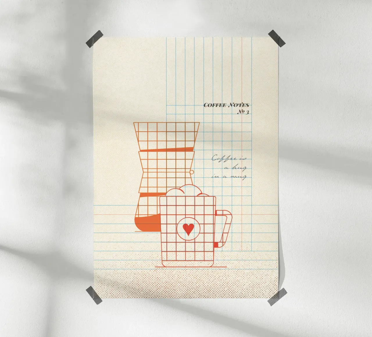 Caffee Notes Nr. 03 poster da lazydaypaper