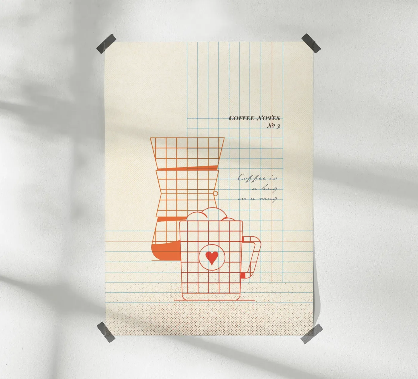 Caffee Notes Nr. 03 poster de lazydaypaper