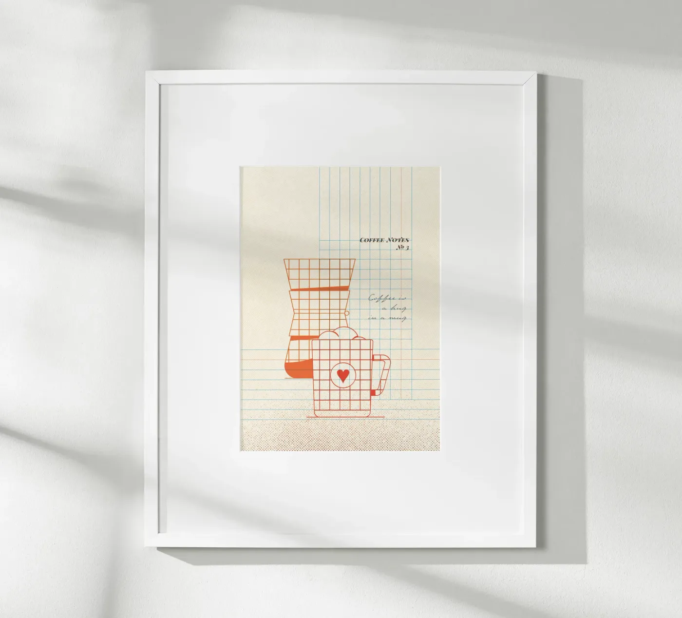 Caffee Notes Nr. 03 poster van lazydaypaper