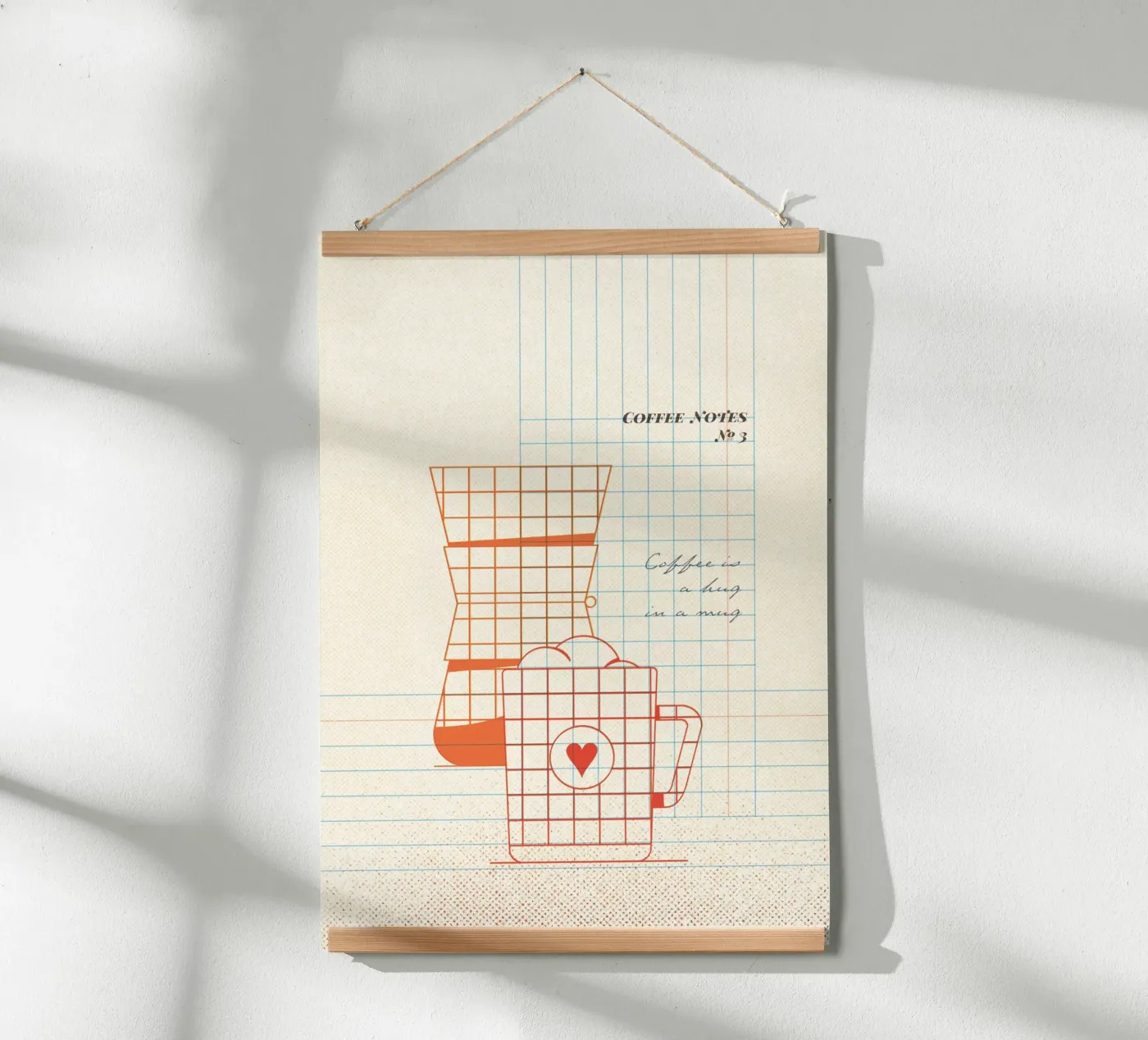 Caffee Notes Nr. 03 poster van lazydaypaper