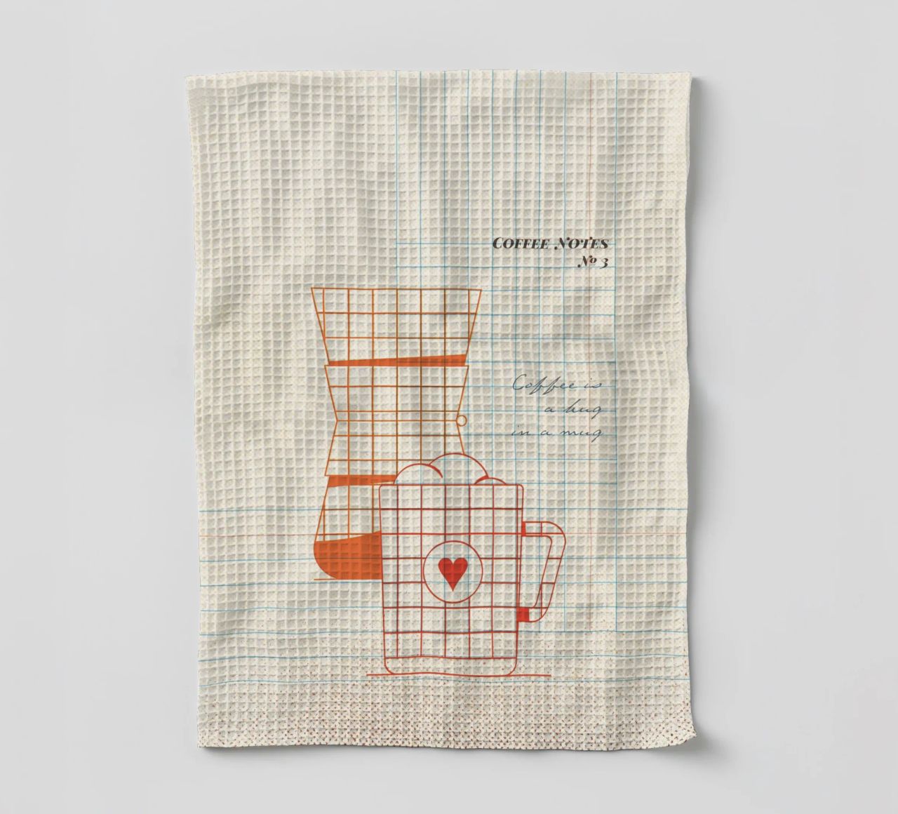 Caffee Notes Nr. 03 canovaccio da cucina da lazydaypaper