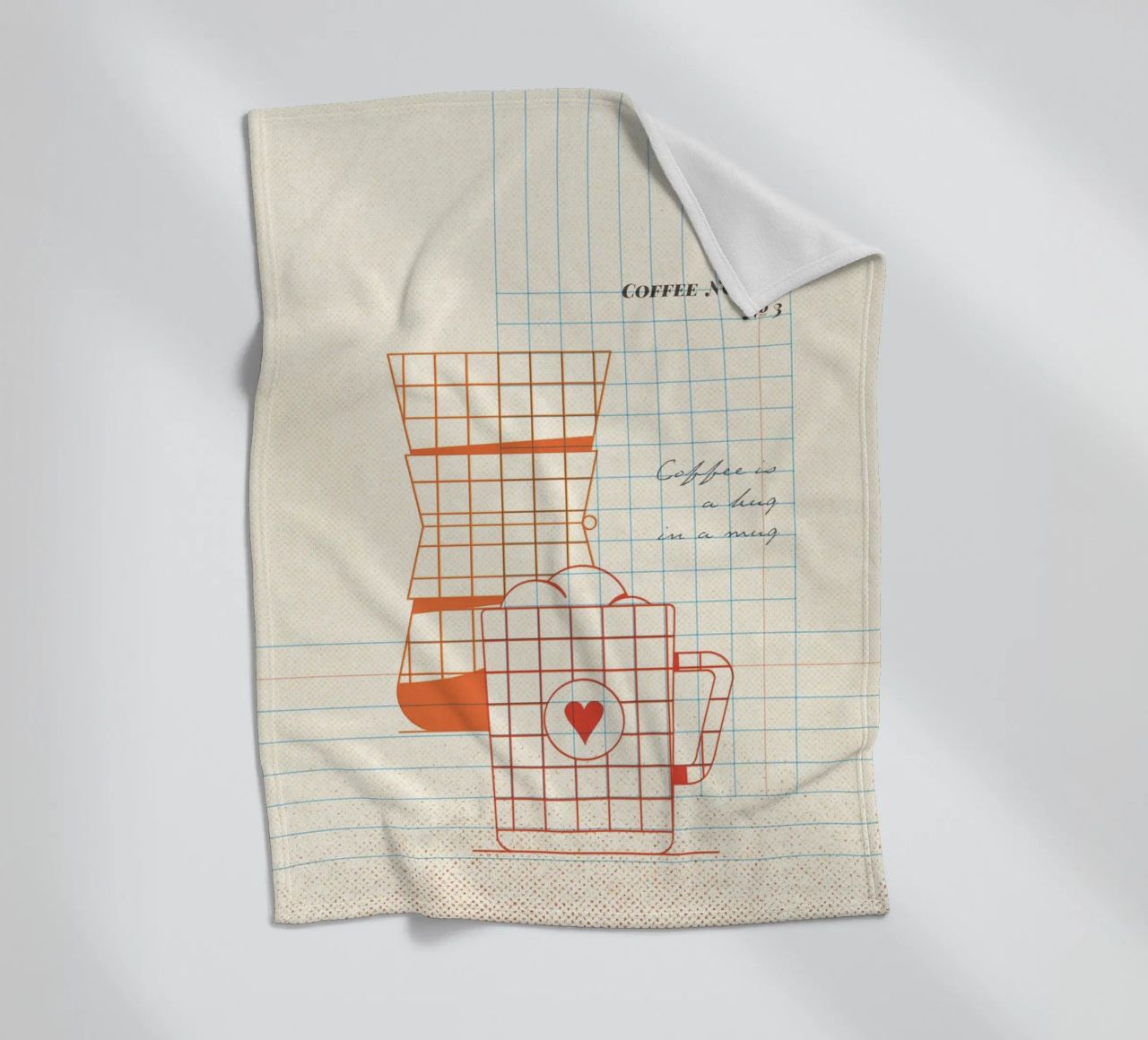 Caffee Notes Nr. 03 coperta in pile da lazydaypaper