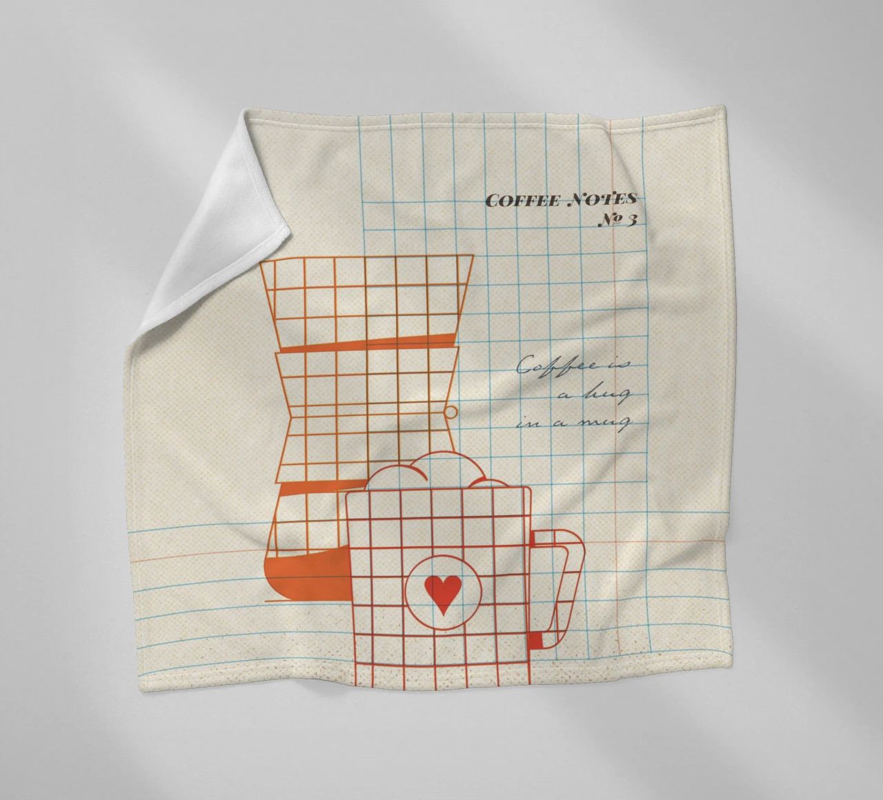 Caffee Notes Nr. 03 coperta in pile da lazydaypaper