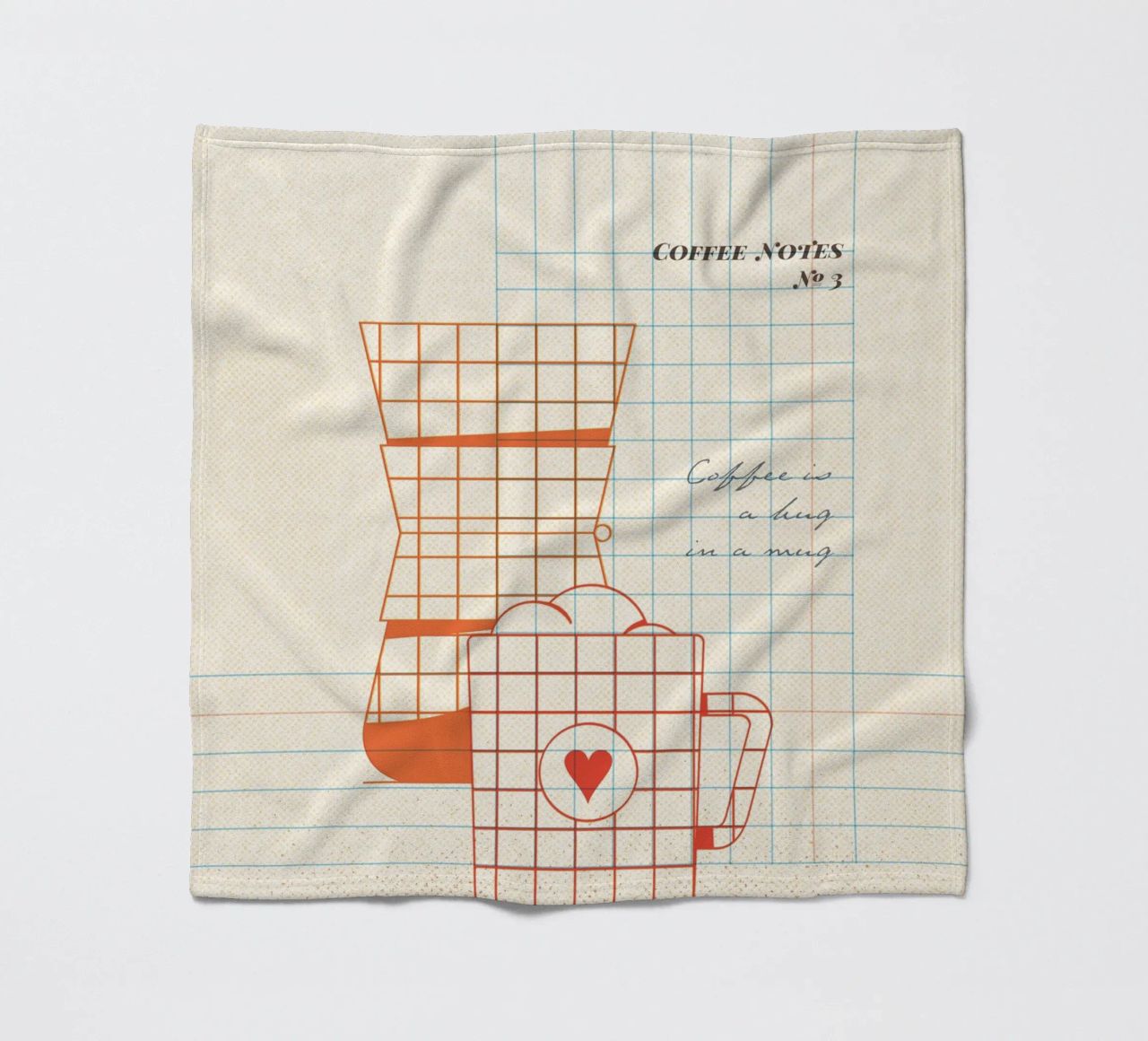 Caffee Notes Nr. 03 coperta in pile da lazydaypaper