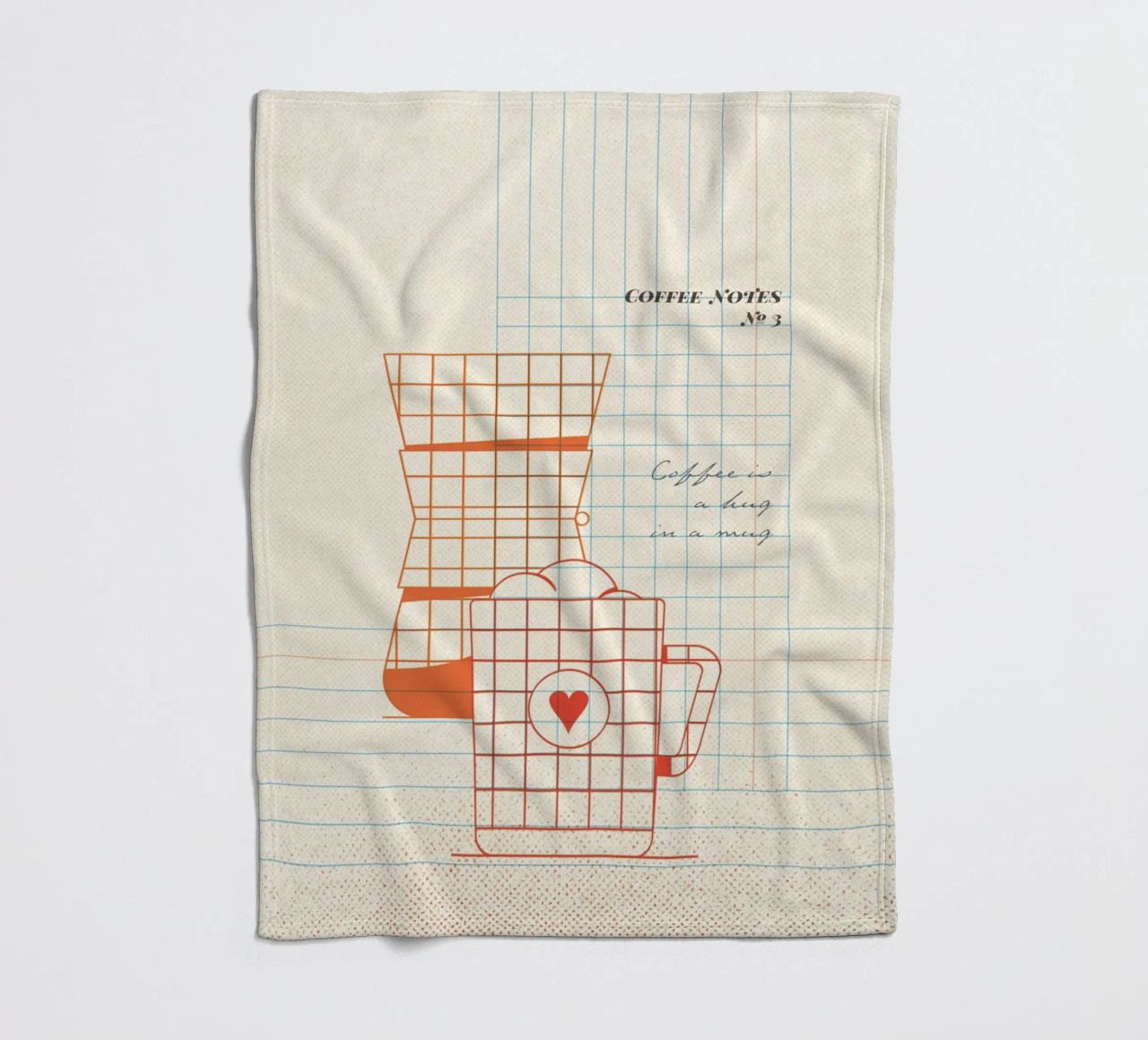 Caffee Notes Nr. 03 coperta in pile da lazydaypaper