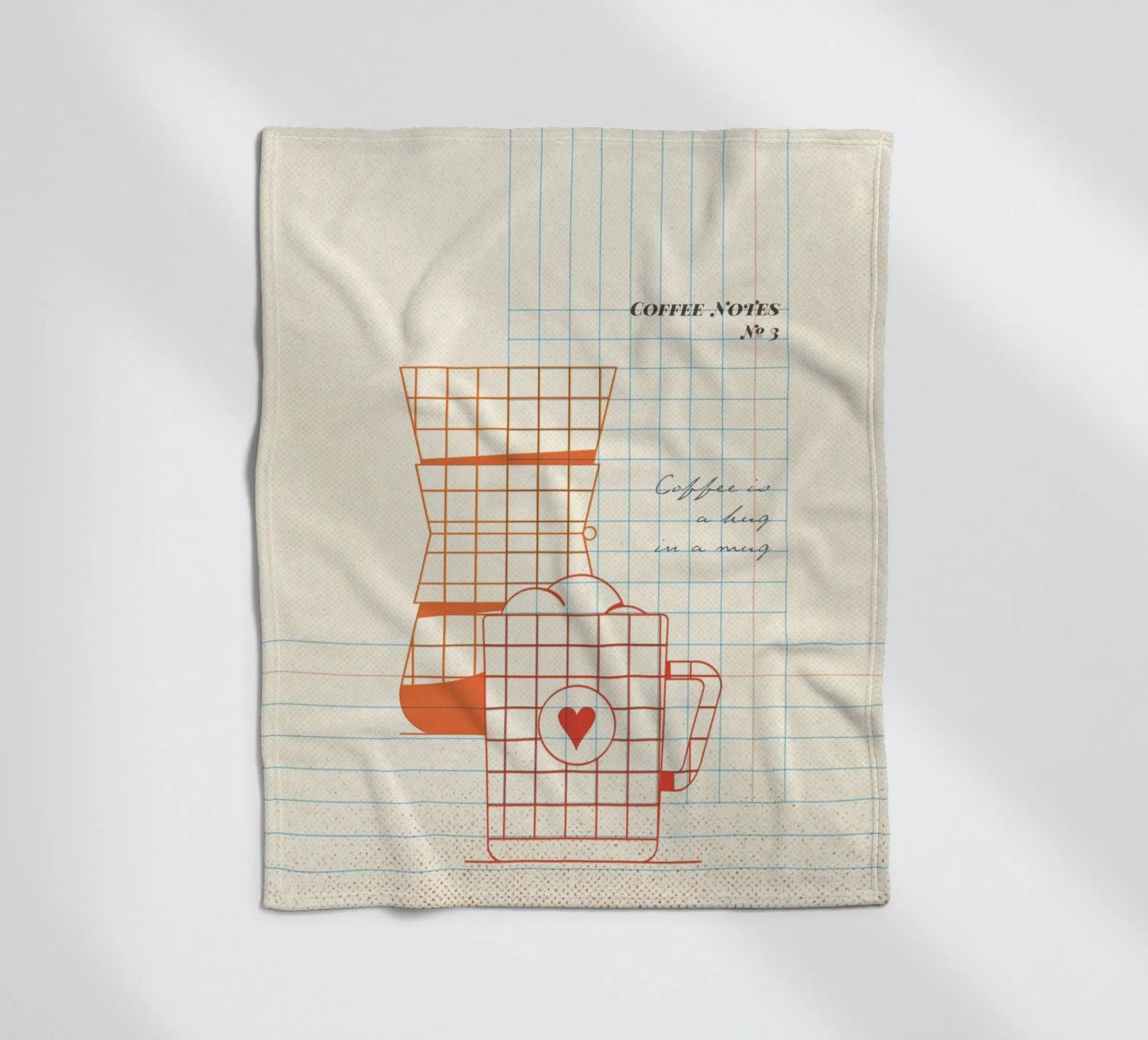Caffee Notes Nr. 03 coperta in pile da lazydaypaper