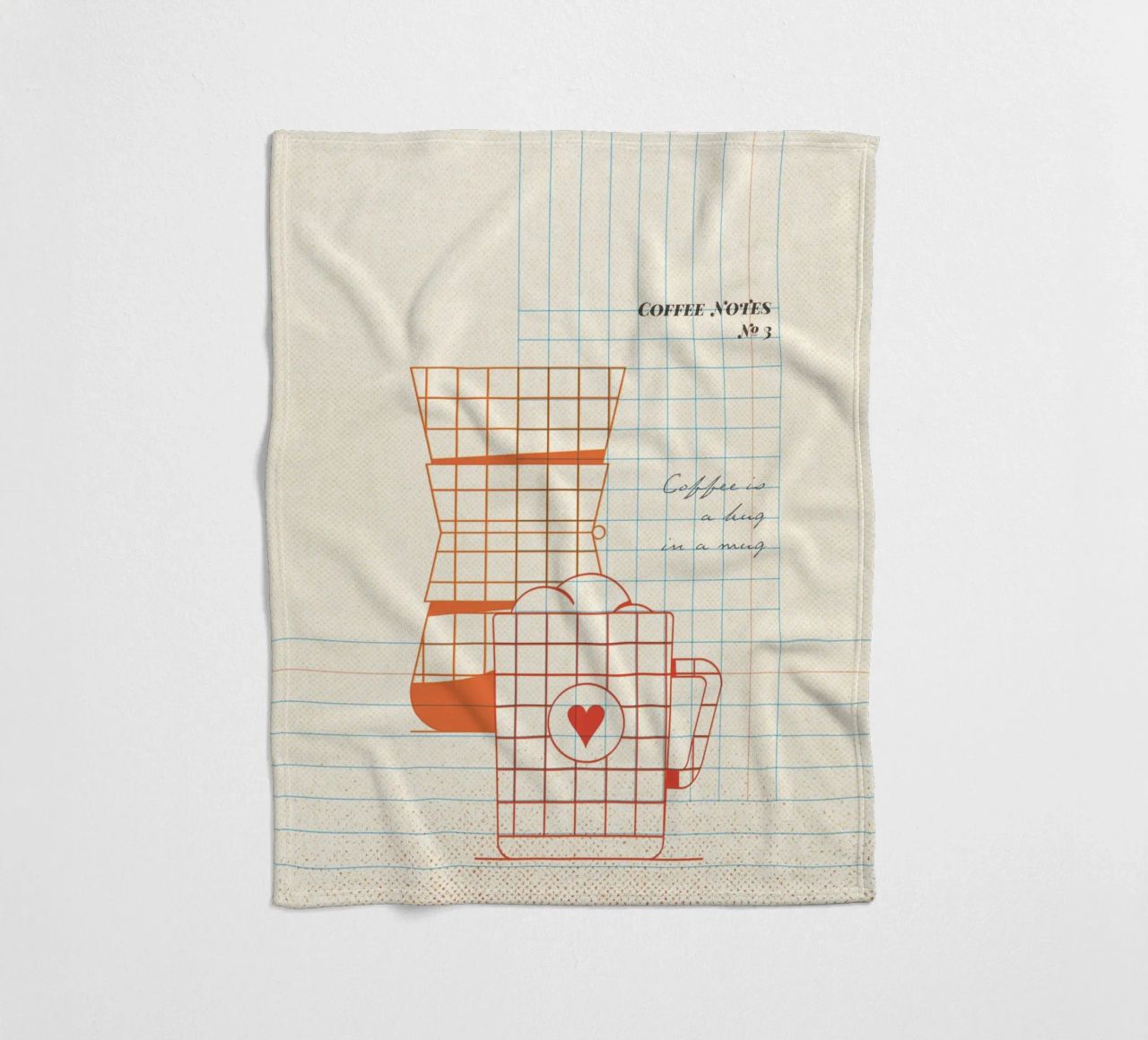 Caffee Notes Nr. 03 coperta in pile da lazydaypaper