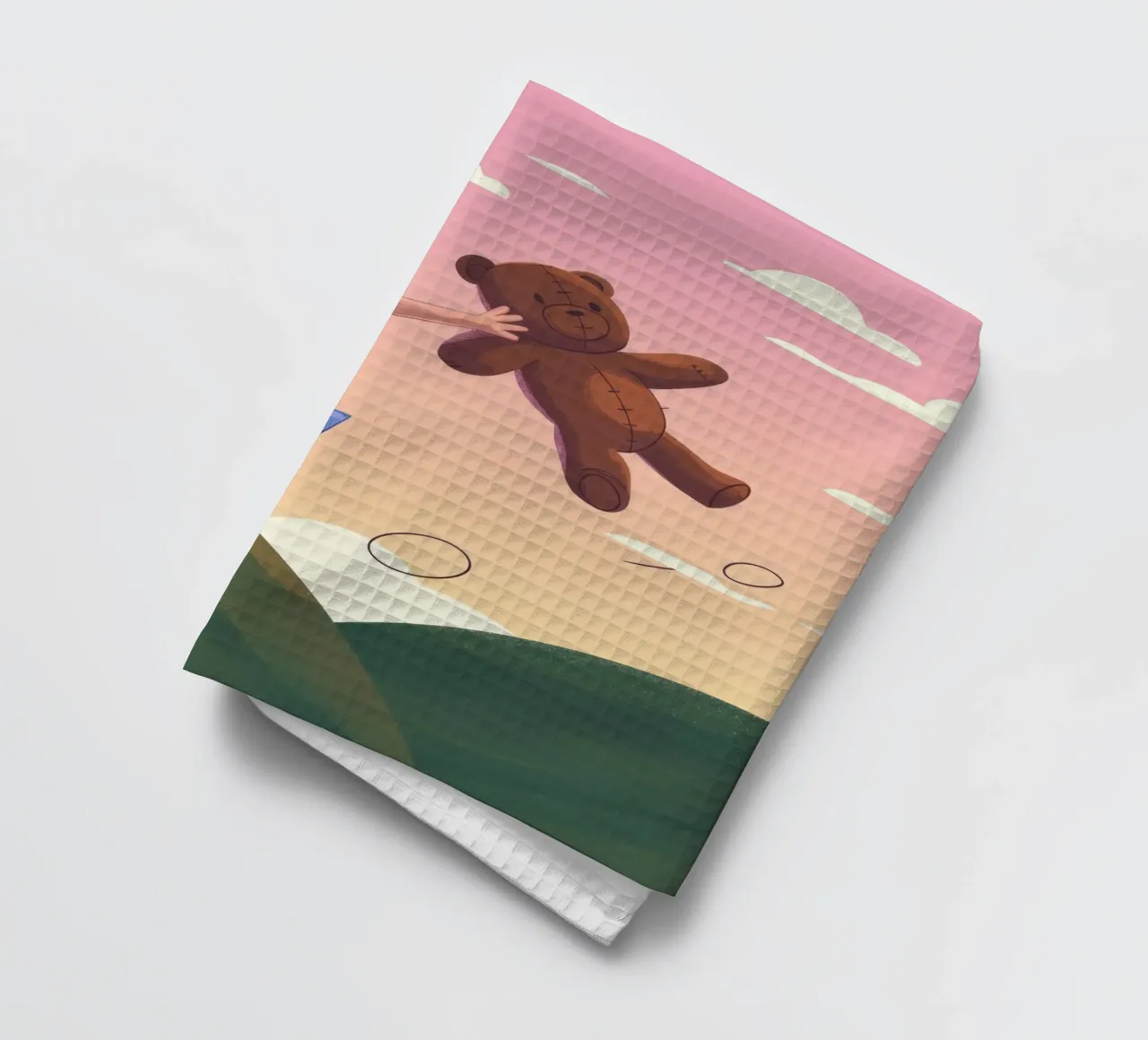 Joyful Sunset Leap tea towel by Timeless Huse