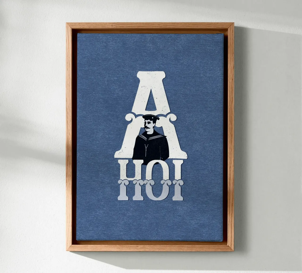 Ahoi tela con Cornice a cassetta da lazydaypaper